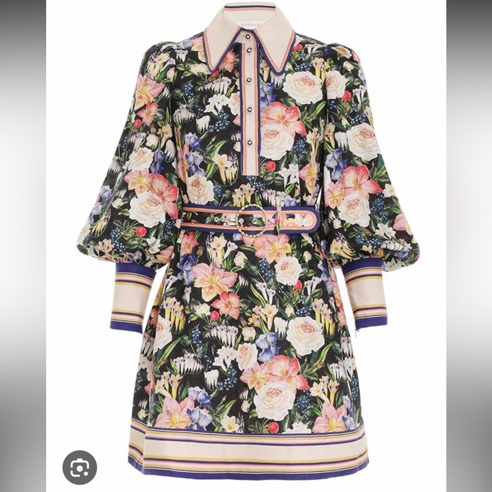 Zimmermann Coaster Linen Mini Dress